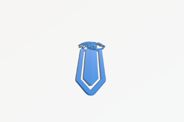 Dragon Bookmark Remix (inspired by Dragon Age) | 3d print model