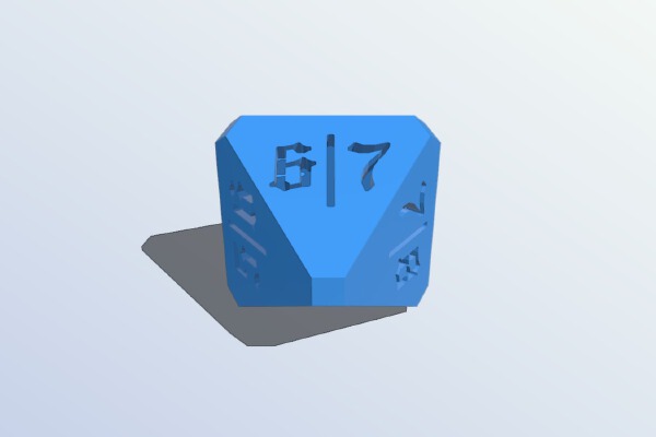 Tarmogoyf Octaedron Dice | 3d print model