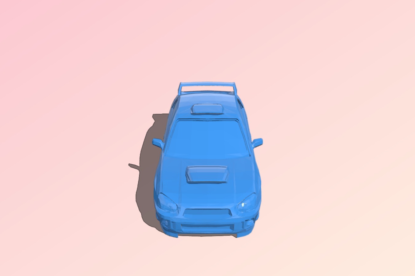 Sarubaru Impreza - Turbo Racing Body Shell 1:76 Gen1