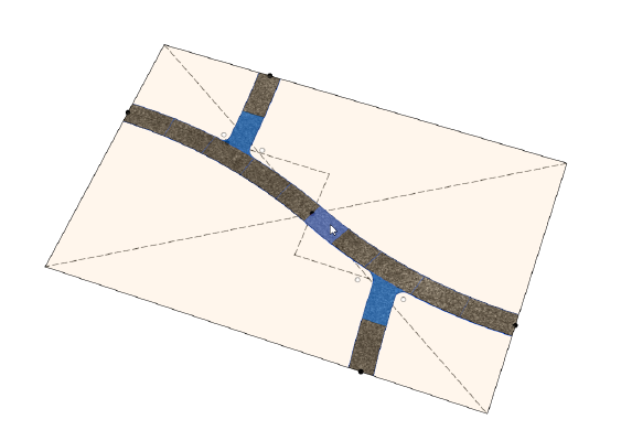 Modular Road system for Wargames | 3d print model
