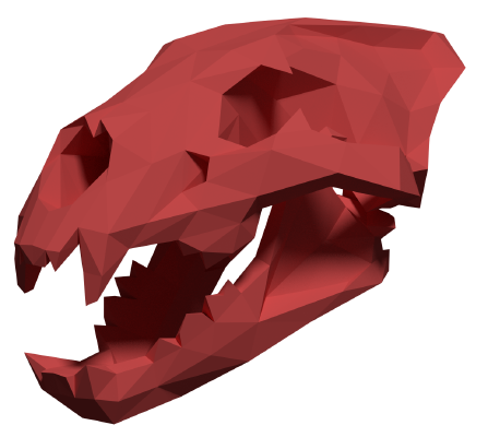 Low Poly Lion Skull | 3d print model