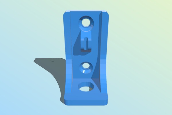 mini toggle switch mounting bracket. | 3d print model