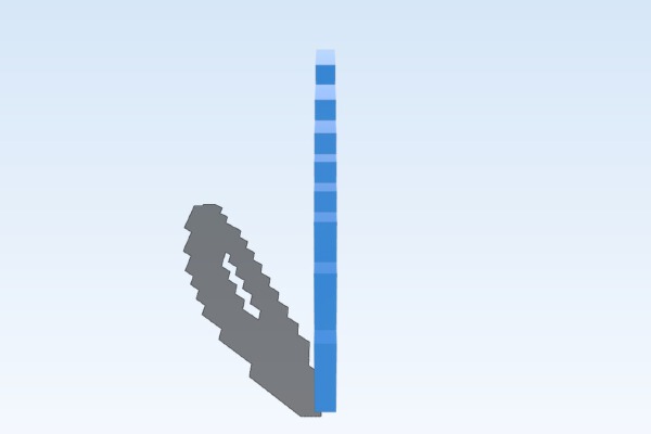 A Minecraft Bow | 3d print model