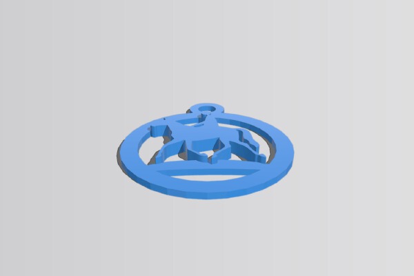 horse keychain without bridle | 3d print model