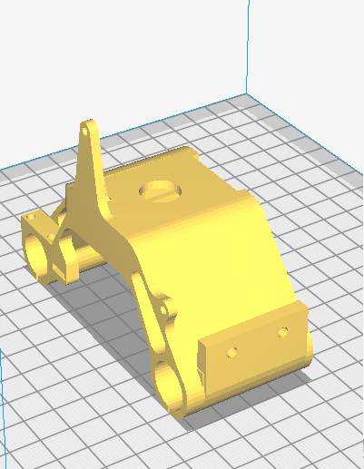 ANET A6 E3D V6 Carriage for Hallon sensor