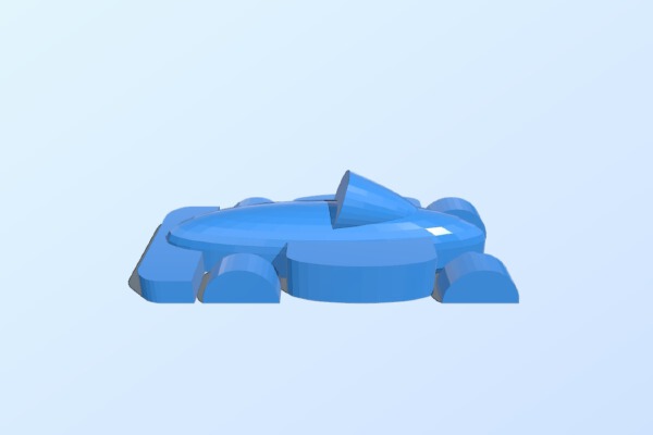F1 race car sand mold | 3d print model