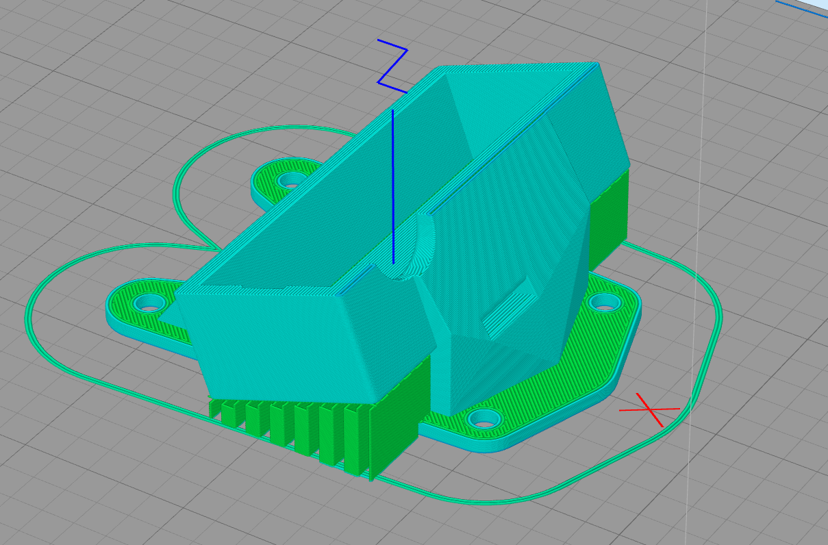 ZMR 250 GoPro hard mount 20°