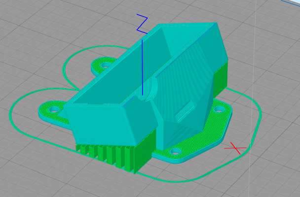 ZMR 250 GoPro hard mount 20° | 3d print model