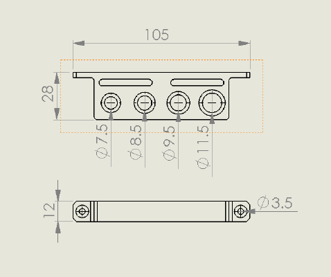 Splintentreiber Halterung _ Pin puncher holder | 3d print model