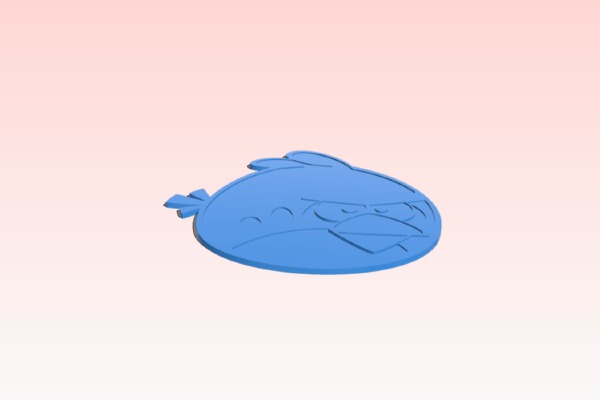 Angry Bird Red | 3d print model