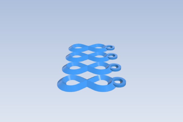 Infinity Keychain | 3d print model