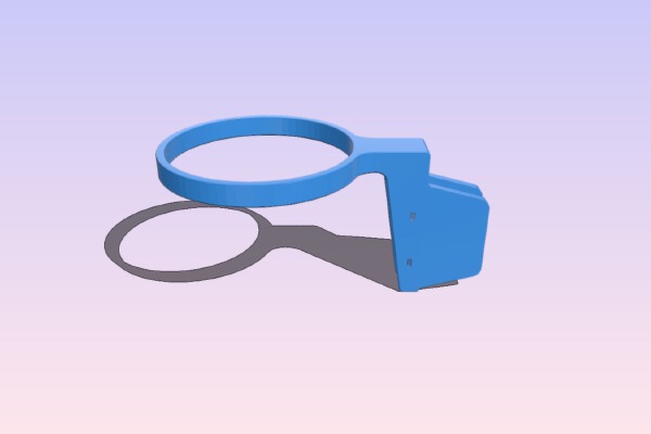 Netatmo Rain Gauge Guardrail Holder | 3d print model