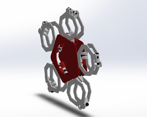 Hovus - Articulated Sarrus Linkage mechanism | 3d print model