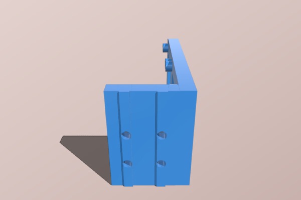AM8 Duel Mosfets Mount (Or other 2040 Extrusion Frame 3D printers) | 3d print model