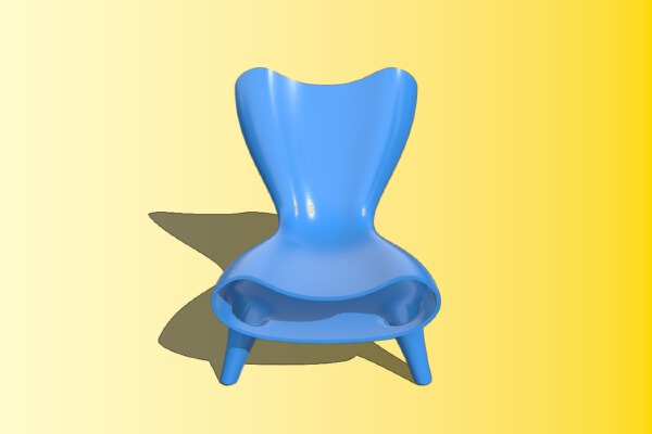 Marc Newson Blue Chair | 3d print model