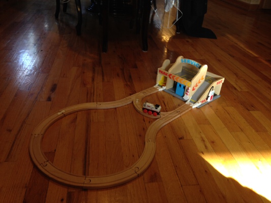 Wooden Train Connections For Melissa & Doug Wooden Garage | 3d print model