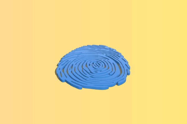Fingerprint cup holder | 3d print model