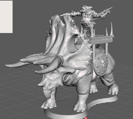 HEROSCAPE C3V Behemoth Trihorn for Hrognak (Proxy) | 3d print model