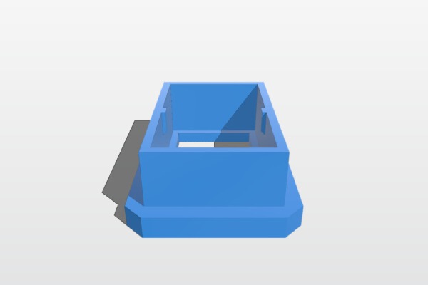 SIngle digit 7-Segment LED Bezel | 3d print model