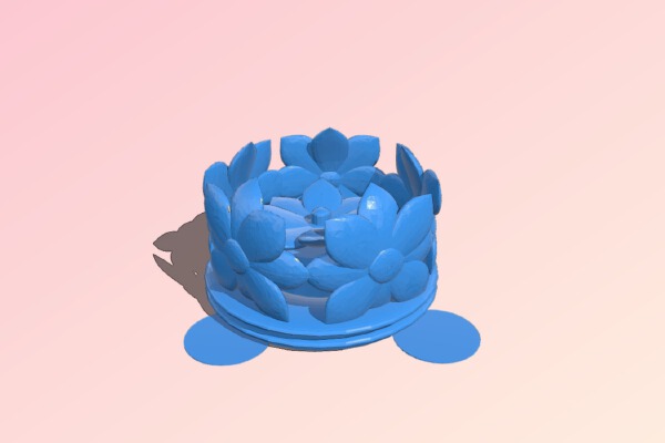 SpringTime Flower Mood Lamp Featuring Color Changing LED Tea Light | 3d print model