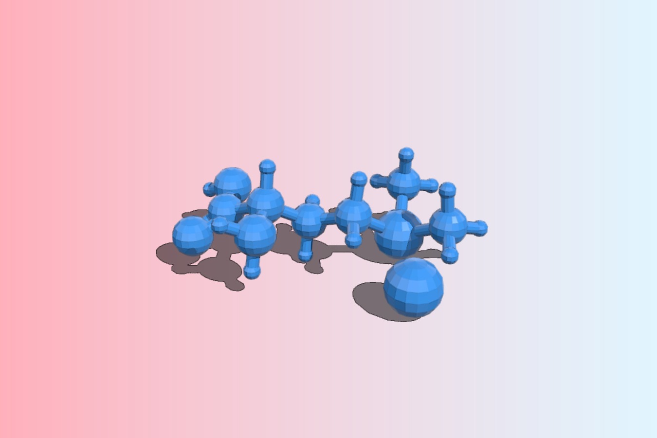 Cabagin - OpenSCAD generated from chemical SDF files