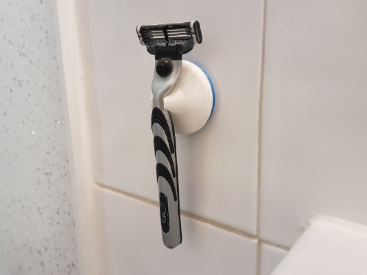 Gillette Mach 3 Razor Holder with Colour Ring | 3d print model
