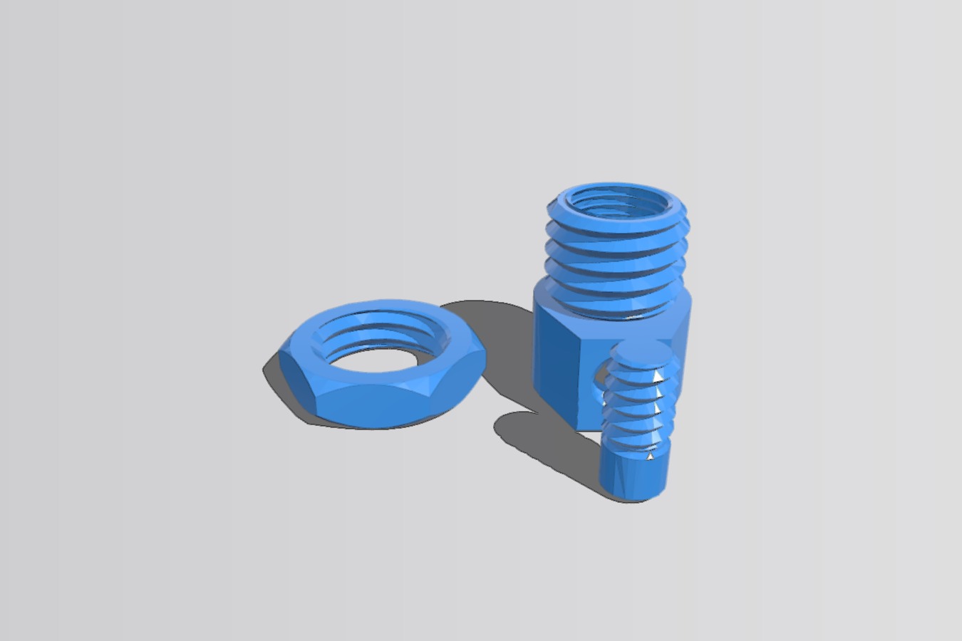 Parametric cable gland (fitting) with set screw