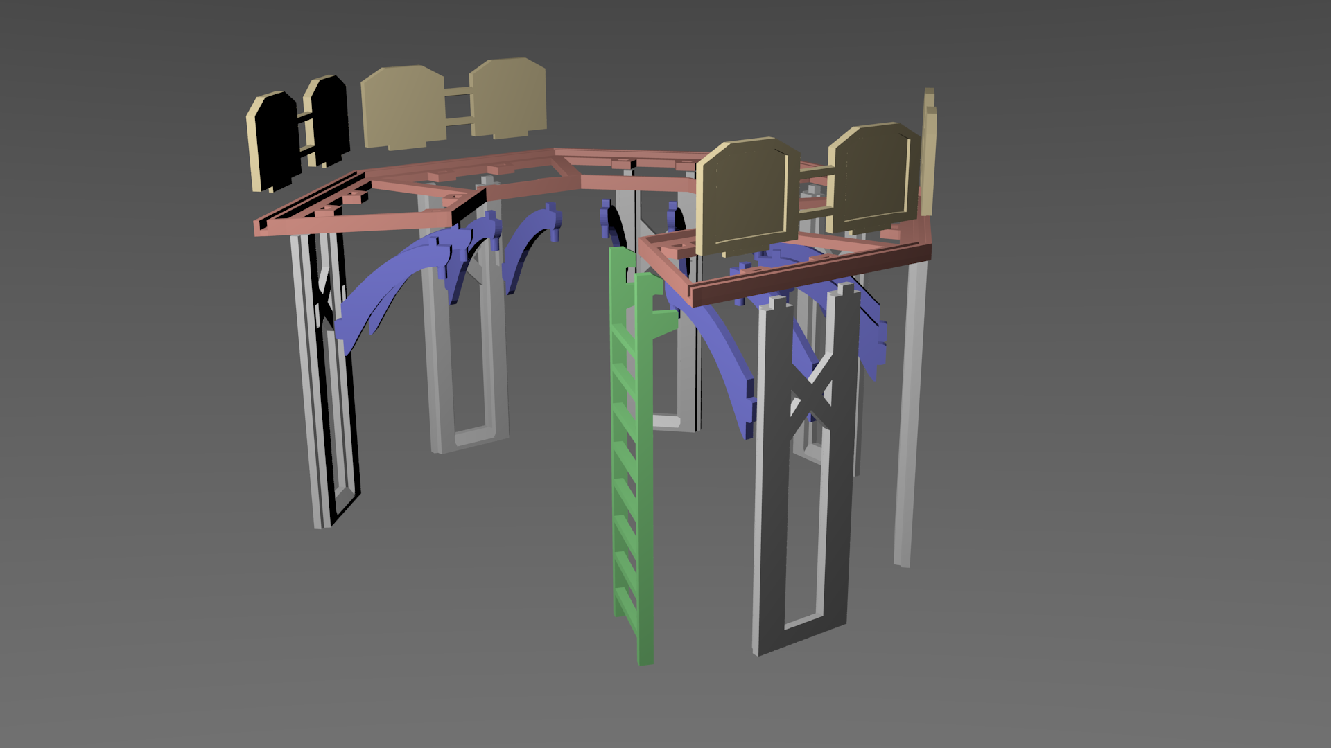 Hexagonal Walkway for Tabletop Gaming