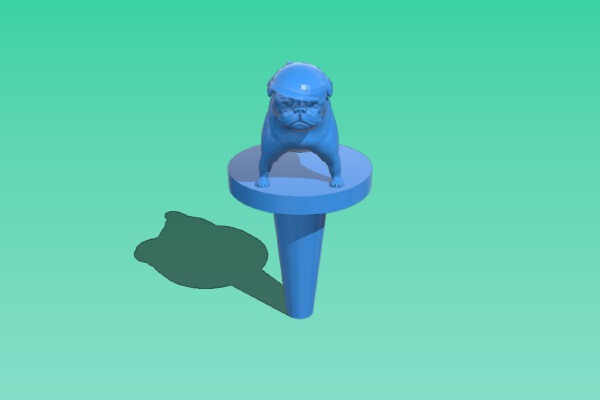 Scottish Pug Wine Stopper | 3d print model