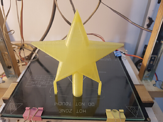 christmas tree star 2017 | 3d print model