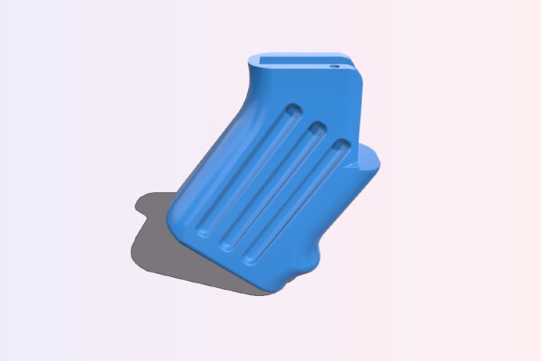 AR 15 Fat & Short Grip (3mm Hole) | 3d print model