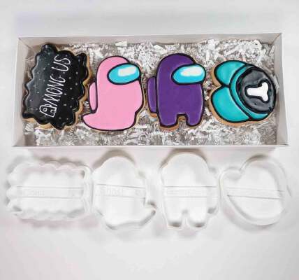 Among Us Cookie Cutter SUS Set of 4 | 3d print model
