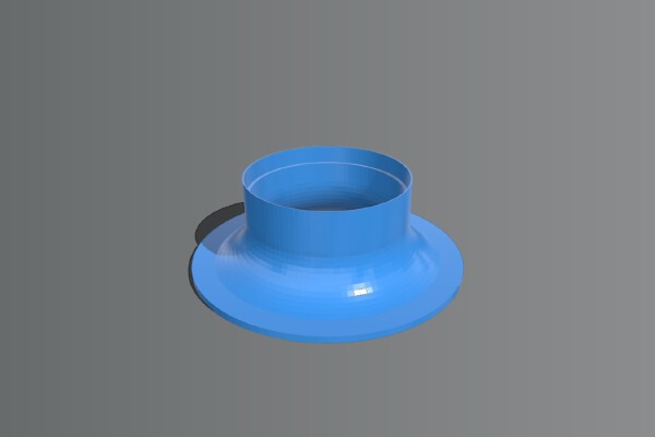  Bass-reflex tube front flange 4" | 3d print model