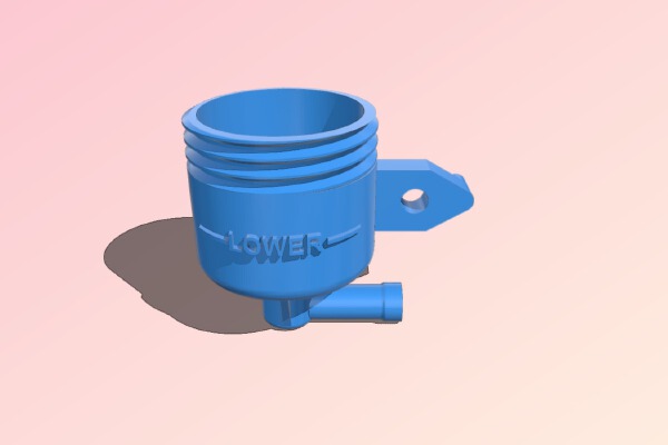 Moto bike Yamaha brake fluid tank | 3d print model