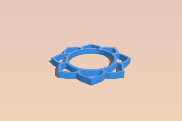 Lotus Flower Necklace | 3d print model