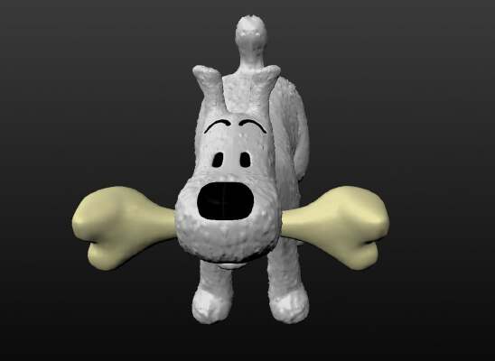 comic dog belgium | 3d print model