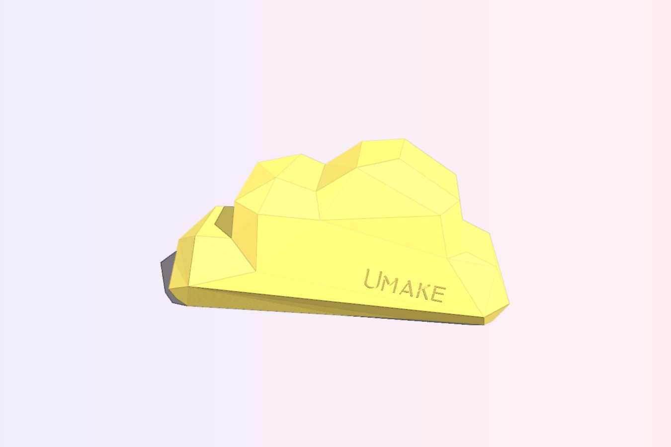 Low poly cloud