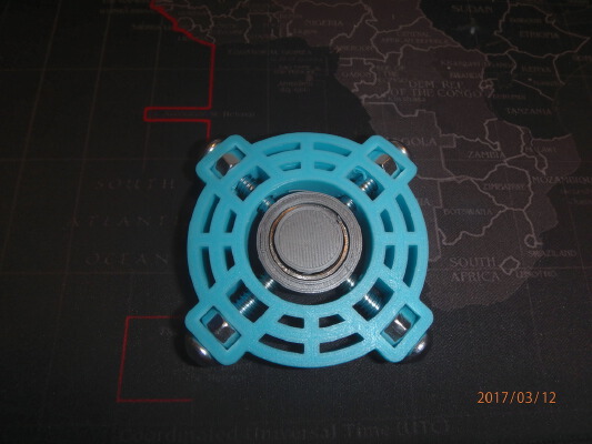 Bolt Halo Fidget Spinner - Wingnut2k #8 | 3d print model