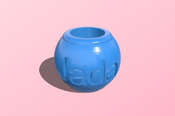 Jada charm recessed | 3d print model