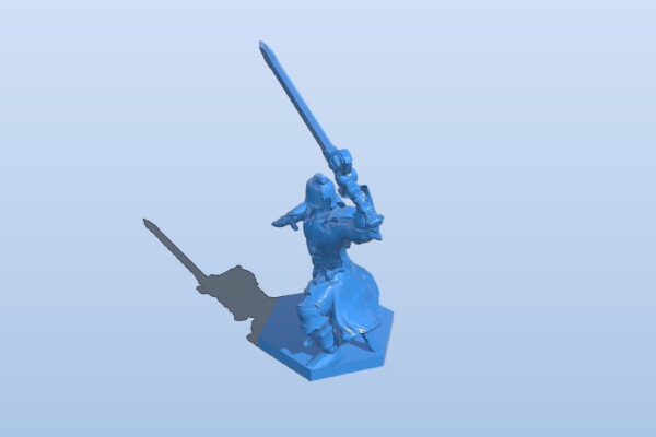 Warrior pose | 3d print model