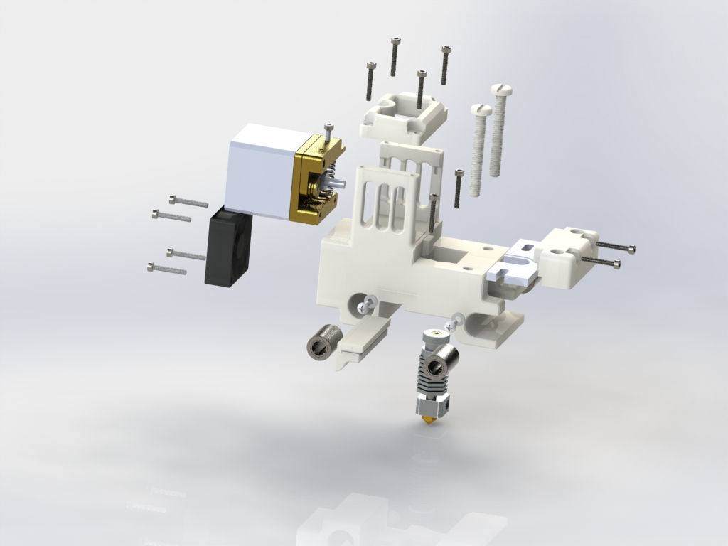 Da Vinci 1 3D Printer - Hexagon Hotend with MK8 Extruder ver.1