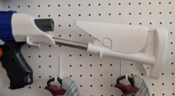 Nerf Benelli style shoulder stock | 3d print model