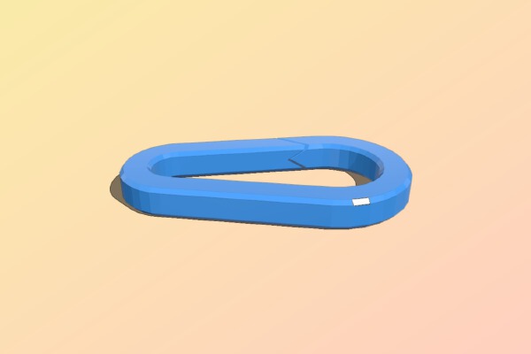 Key Carabiner | 3d print model