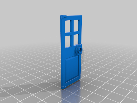 Lego compatible double doors | 3d print model