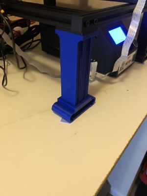 CR-10 legs with vibration dampener for easy installation with existing tools | 3d print model