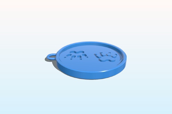 Furry Badge _ Born again Furry | 3d print model