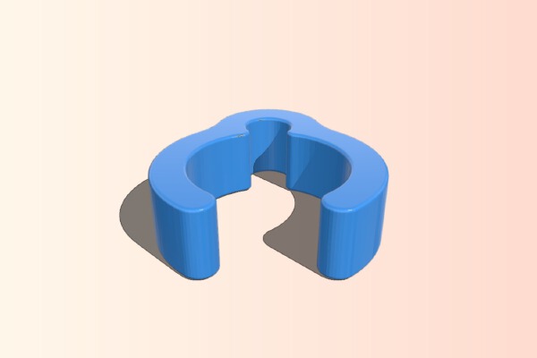 Minelab metal detector wire clamp | 3d print model