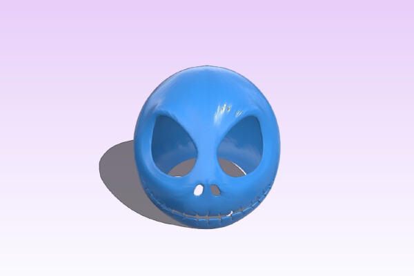 Jack Skellington Halloween Head | 3d print model