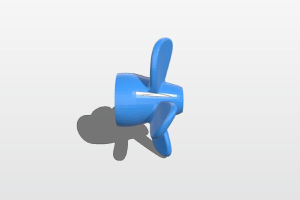 4 blade outboard prop | 3d print model
