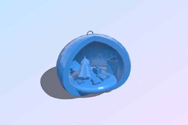 Merry Little Christmas Scene | 3d print model